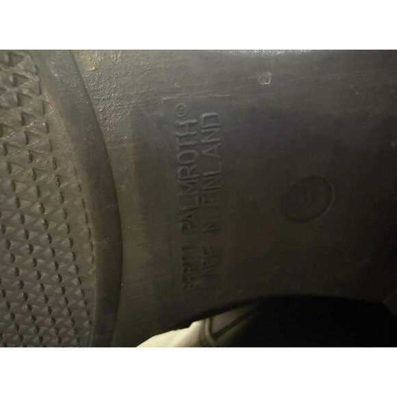 Pertti Palmroth Black Leather Tall Riding Boots Made in Finland Back Zipper 9 - Picture 8 of 12